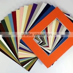 20 MIXED COLORS 8x10 Picture Mats Matting With White Core Bevel Cut for 5x7 Pictures thumbnail-1