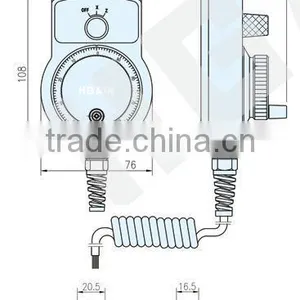 TM1274 Incremental Rotary Handwheel Encoder thumbnail-2