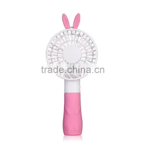 2016 Promotion Products Battery Powered Mini USB Foldable Cooling Personal Fan Cute Rabbit Design Cooling Fan thumbnail-2