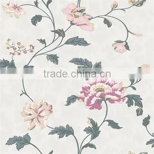 Wholesale Deep Embossed Flower Design Decorative Vinyl /pvc Wallpaper thumbnail-4