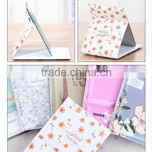 PU Leather Handmade Foldable Beauty Folding Compact Cosmetic Mirror for Girls in Chrome Finish thumbnail-4