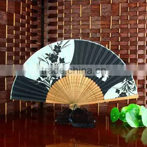 Ladys Silk Dance Fan/cherry Blossom Silk Hand Fan for Event Party Supplies thumbnail-5