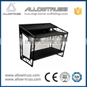 Handy Safe Aluminum DJ Adjustable Folding Table thumbnail-2