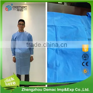 Nonwoven Disposable Isolation Gown, Disposable Surgical Gown, Coverall thumbnail-1