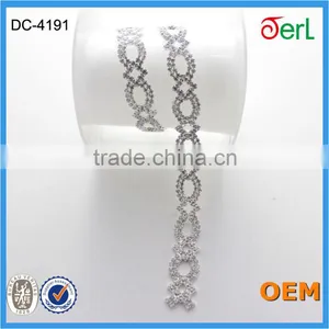Hot Sale Cheap Jewelry Accessory Rhinestone Crystal Chain For Garment thumbnail-4