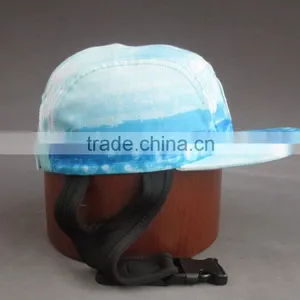 Hot Selling Flat Brim 5-panel Camper Cap With Fixed Belt thumbnail-5