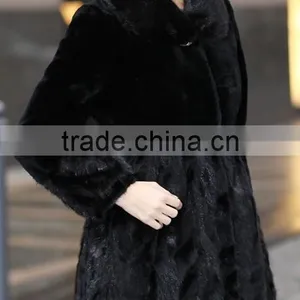 Fashion Genuine Mink Fur Coat for Women MC09 thumbnail-3