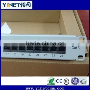Hot Sale High Quality FTP Cat6 Patch Panel, 24Ports RJ45 Shielded Patch Panel thumbnail-4