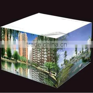 Block Memo Cube With Colored Printed Sides thumbnail-1