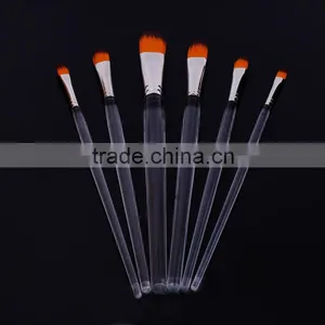 High Quality 6Pcs Watercolor Gouache Painting Brushes For Kid Acrylic Handle Nylon Hair Artist Paint Acrylic Brushes For Drawing thumbnail-1