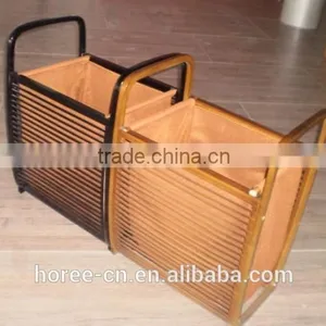 100% Bamboo Laundry Basket With Cotton Liner thumbnail-5