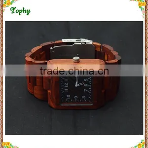 Square Double Movt Quartz Digital Movt Wood Watches Digital 2016 thumbnail-5