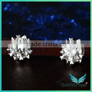 New Style Fashion Earrings Super White Moissanite Diamond Earrings Sapphire Earring thumbnail-1