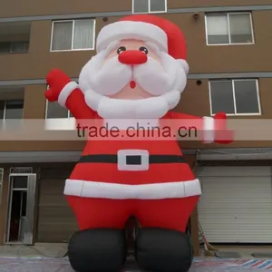 Gaint Inflatable Cartoon Character Santa Claus for Christmas Event thumbnail-1