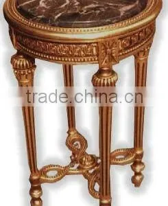 Antique Reproductions Furniture - Small Antique Gold Table thumbnail-1
