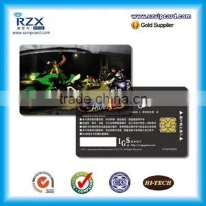 Top Quality CR80 PVC Contact IC Card With AT88SC153 Chip thumbnail-3