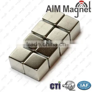 N52 3/8 " x 3/8 " x 3/8 " Block Neodymium Magnet thumbnail-3
