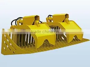 Wheel Loader Attachment Rock Grappler Bucket thumbnail-1