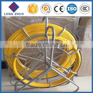 New Material Fiberglass Conduit Snake Rod, FRP Fish Tape, Yellow Duct Rodding thumbnail-1
