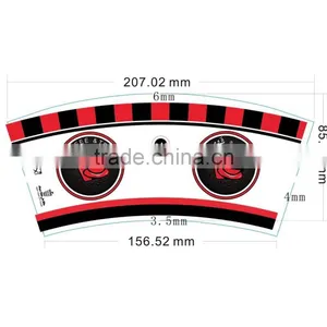 Wholsale Food Grade Colorful Printing Custom Paper Cup Fans thumbnail-1