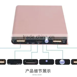 20000 Mah Extrathin Solar Power Bank 2000mah Rechargeable Power Bank thumbnail-2