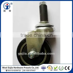 3" Expansion Stem Swivel Caster Non-lock for Push Cart Trolley thumbnail-1