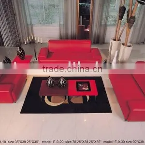Chesterfield Sofa Set. Genuine Leather Sofa Set. American Modern Style Leather Sofa Set B48138 thumbnail-1