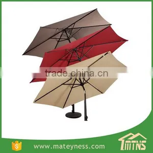 10FT LED Light Tilt Deck Waterproof Garden Market Umbrella Patio Solar Umbrella thumbnail-3