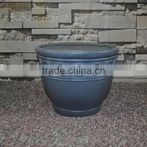 Simple Cheaper Concrete Bowl Shaped Flower Pots Planters thumbnail-1