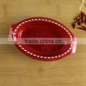 China Factory Supplier Custom Ceramic Cookware Oval Casserole thumbnail-5