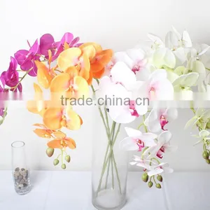 SJ10111099 Artificial China Silk Orchid Single Stem Flower thumbnail-1