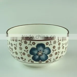 Handpaint Bowl Sets With Wooden Chopsticks thumbnail-2