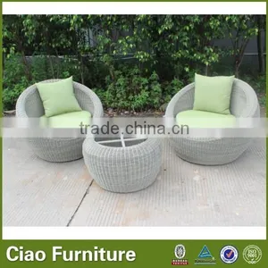 Modern Garden Rattan Coffee Furniture Table Chair Set thumbnail-5