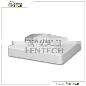 5"x5" White External Vinyl Flat Post Caps thumbnail-1