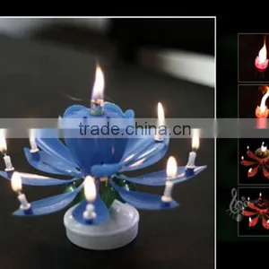 Magical Opening Flower Musical Best Happy Birthday Candle thumbnail-2