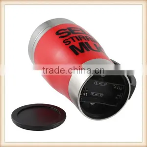 Stainless Lazy Self Stirring Mug Auto Mixing Tea Coffee Cup Office Home Gift Red thumbnail-3