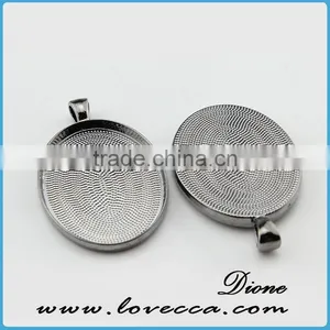 Antique Bronze Cabochon Setting ,alloy Pendant Base for Cabochons,fashion Necklace Pendant Tray thumbnail-1