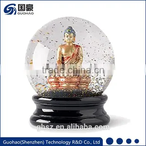 Tourist Attractions Souvenir Buddha Water Snow Globe thumbnail-1