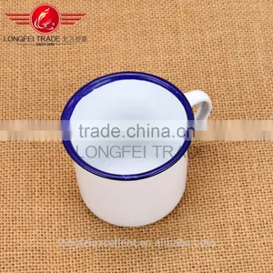 Cheap White Enamel Camping Mug Wholesale thumbnail-6