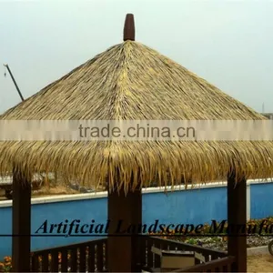 Waterproof y Eco-friendly Extrusion Plastic Synthetic Thatch Roof for Decoration thumbnail-1