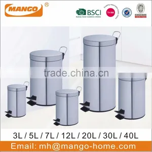 Oval Stainless Steel Garbage Can thumbnail-3