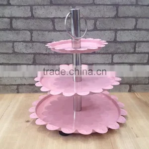 3 Tier Metal Cake Stand Cake Plate Cookies Tray thumbnail-2