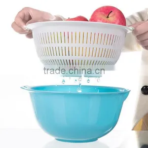 Factory Direct Sell Plastic Collapsible Vegetable Fruit Colander thumbnail-1