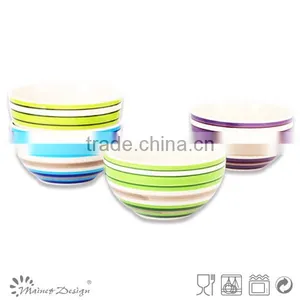Handpaintiing Stoneware Ceramic Cheap Rice Bowl thumbnail-1