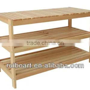 Pine Wooden Shoes Shelf thumbnail-6