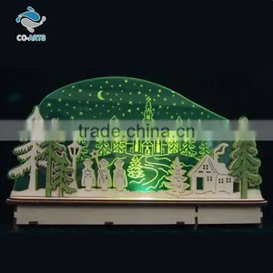 Unique Design Christmas Decoration Holiday Wooden Lighting thumbnail-1