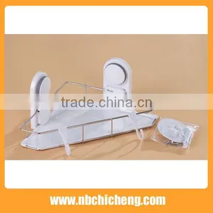 Bathroom Wall Mounted Aluminium Corner Shelf Bath Accessories Storage Holder thumbnail-3