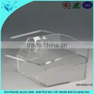 Wholesale Clear Acrylic Chocolate Box Case With a Lid and Dividers to Keep Candy thumbnail-5