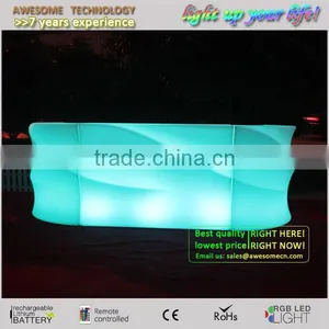 Wave Shape Colour Changing Led Illuminated Bar for Brothel thumbnail-1
