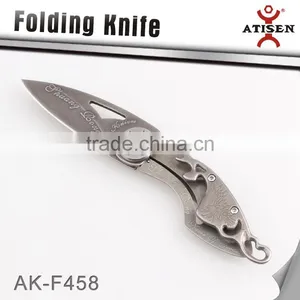 Classical Folding Knife Etching Retro Handle Tactical Hunting Pocket Knife thumbnail-1